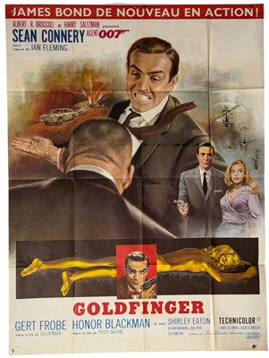 Lot 450 - GOLDFINGER (1964) French Grande film poster...
