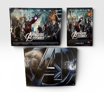 Lot 419 - AVENGERS ASSEMBLE (2012) UK Quad teaser and...
