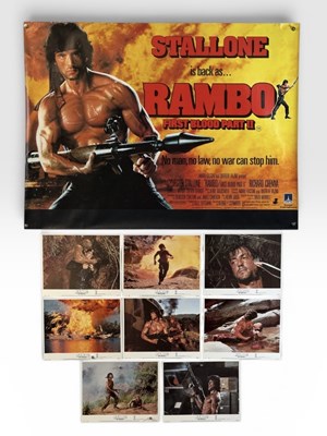 Lot 71 - RAMBO FIRST BLOOD PART II (1985) UK Quad film...