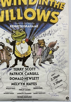 Lot 42 - WIND IN THE WILLOWS Theatre poster signed by...