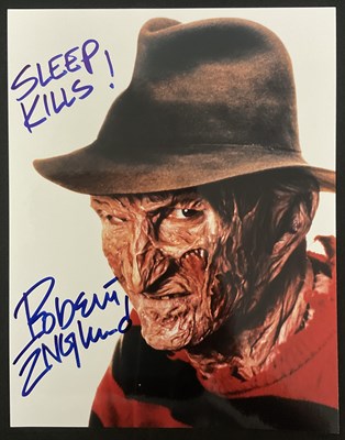 Lot 526 - ROBERT ENGLUND - signed 8" x 10" colour still...
