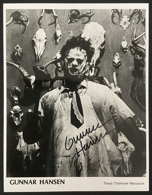 Lot 529 - GUNNAR HANSEN - 8" x 10" black and white...