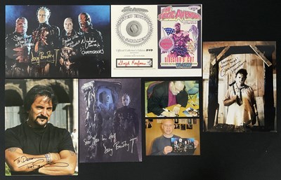 Lot 530 - A group of Horror film related autographs...
