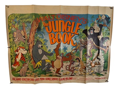 Lot 194 - WALT DISNEY: THE JUNGLE BOOK (1967) UK Quad...