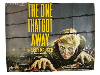 Lot 255 - THE ONE THAT GOT AWAY (1957) UK Quad film...
