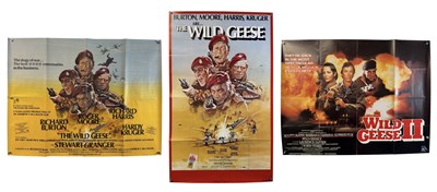 Lot 135 - THE WILD GEESE (1978) UK Quad film poster and...