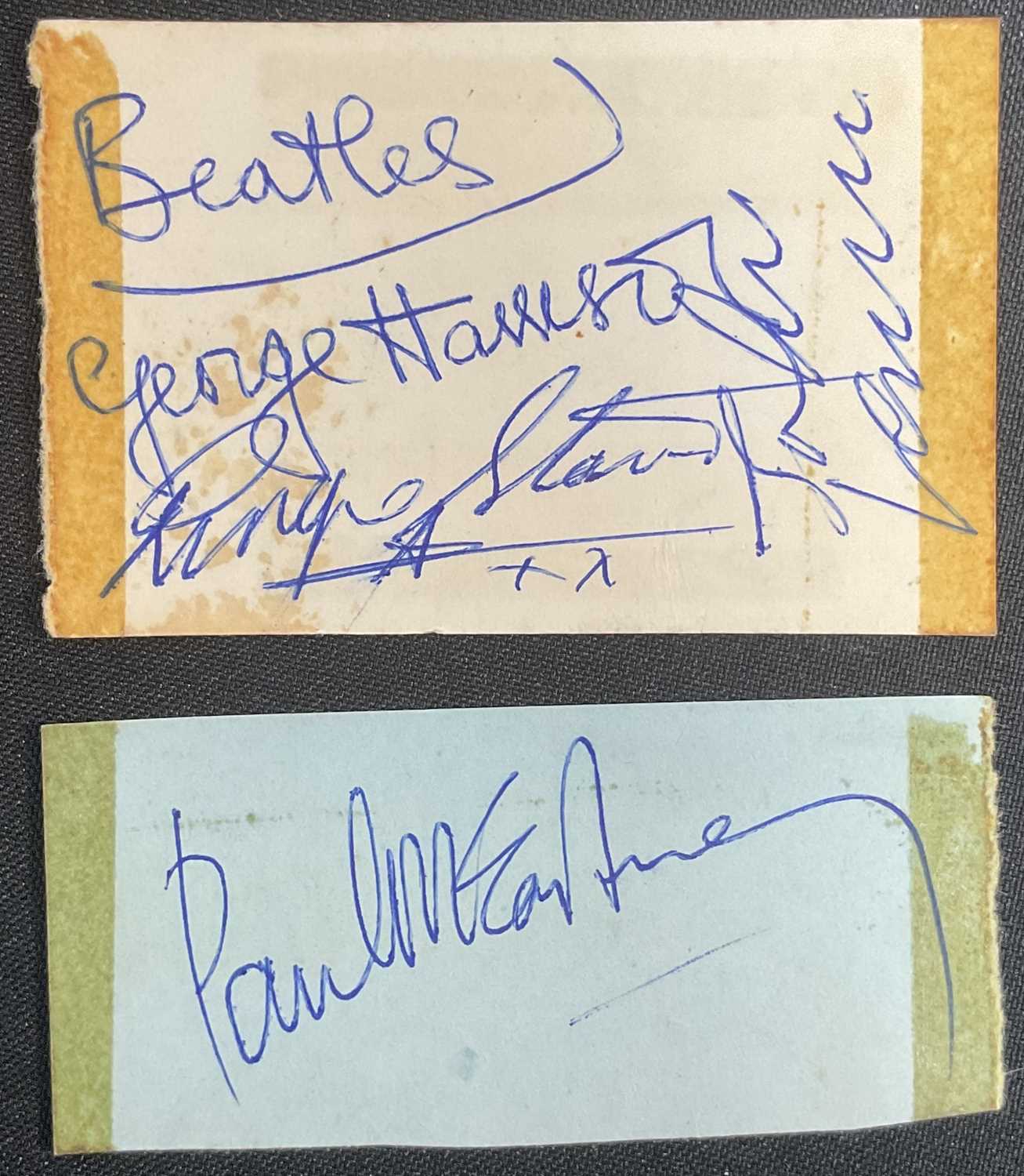 Lot 535 - THE BEATLES Autographs - All four members of...