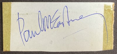 Lot 535 - THE BEATLES Autographs - All four members of...