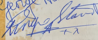 Lot 535 - THE BEATLES Autographs - All four members of...