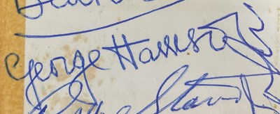 Lot 535 - THE BEATLES Autographs - All four members of...