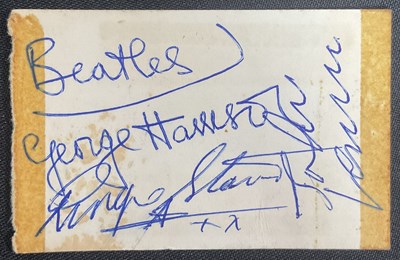 Lot 535 - THE BEATLES Autographs - All four members of...