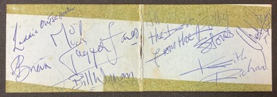 Lot 534 - THE ROLLING STONES Autograph - An autograph...