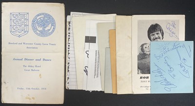 Lot 533 - A collection of celebrity autographs THE...