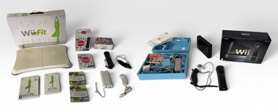 Lot 549 - NINTENDO WII LOT 1 - A boxed console with a...