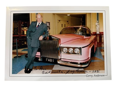 Lot 524 - GERRY ANDERSON - A signed photograph of the...