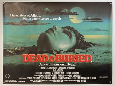 Lot 379 - DEAD AND BURIED (1981) UK Quad film poster...