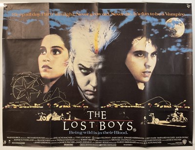 Lot 438 - THE LOST BOYS (1987) UK Quad film poster, cult...