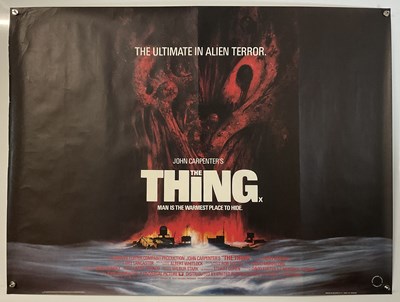 Lot 414 - THE THING (1982) UK Quad film poster, artwork...