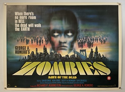 Lot 406 - ZOMBIES - DAWN OF THE DEAD (1978) UK Quad film...