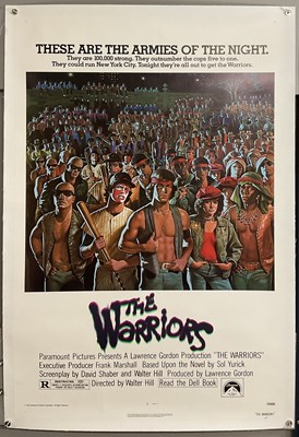 Lot 240 - THE WARRIORS (1979) US one sheet, linen-backed,...