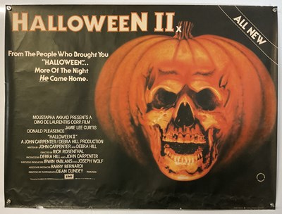 Lot 345 - HALLOWEEN II (1981) UK Quad film poster from...