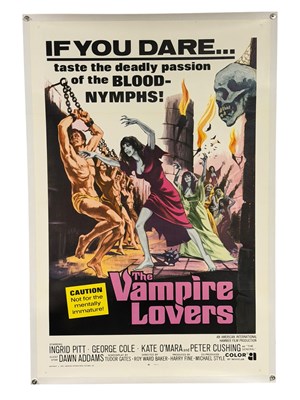 Lot 436 - THE VAMPIRE LOVERS (1970) US one sheet film...