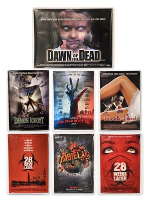 Lot 377 - A selection of film posters for Zombie films...