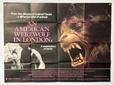 Lot 425 - AN AMERICAN WEREWOLF IN LONDON (1981) UK Quad...