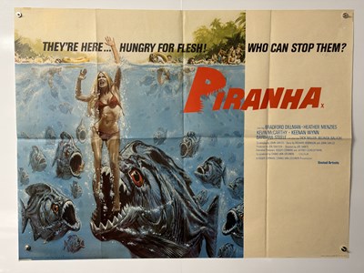 Lot 381 - PIRANHA (1978) UK Quad film poster with Bob...