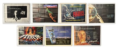Lot 393 - A selection of UK Quad film posters for Horror...