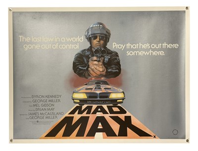 Lot 308 - MAD MAX (1979) UK Quad Film Poster, dystopian...