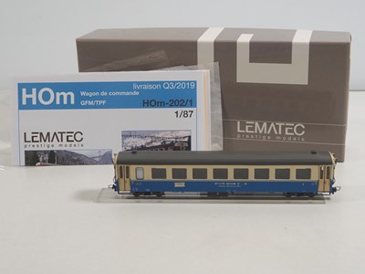 Lot 18 - LEMATEC PRESTIGE handbuilt brass HOm narrow...