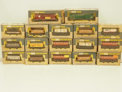 Lot 198 - A large group of OO gauge WRENN wagons in...