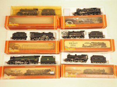 Lot 284 - A group of HORNBY OO gauge steam locomotives,...