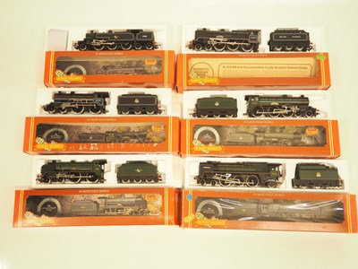 Lot 285 - A group of HORNBY OO gauge steam locomotives,...