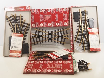 Lot 348 - A group of LGB G scale points and crossings...