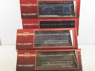 Lot 350 - A group of G scale American Outline passenger...