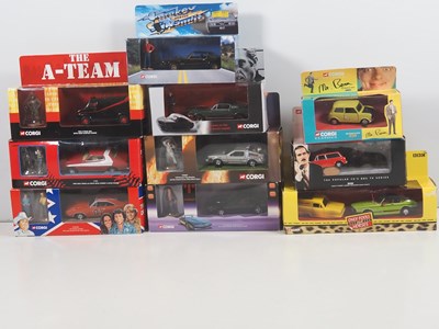 Lot 418 - A group of CORGI TV and film character diecast...