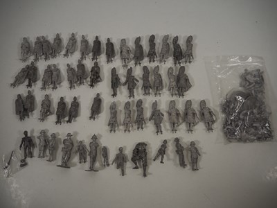 Lot 431 - A large collection of 75mm unpainted white...