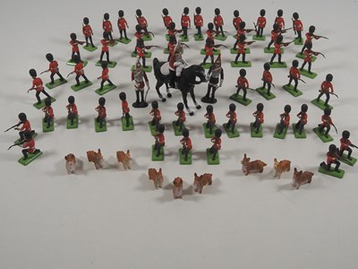 Lot 436 - A selection of diecast soldiers by BRITAINS...