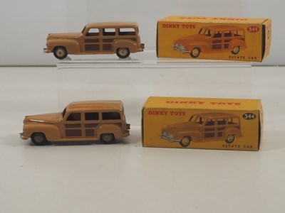Lot 459 - DINKY - A pair of diecast 344 Plymouth Estate...