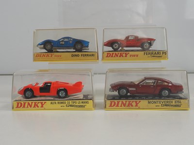 Lot 480 - DINKY - A group of four diecast sports cars...