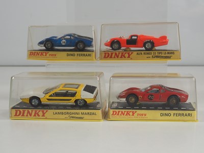 Lot 481 - DINKY - A group of four diecast sports cars...