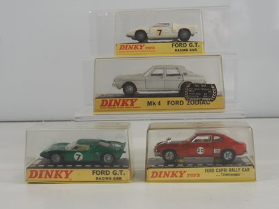 Lot 483 - DINKY - A group of four diecast 'Ford' cars...