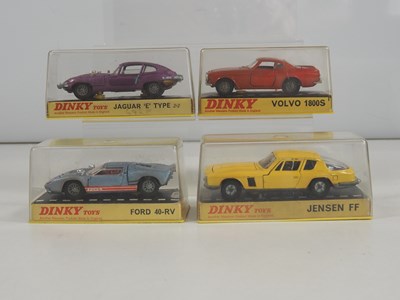 Lot 487 - DINKY - A group of four diecast cars...