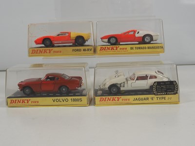 Lot 488 - DINKY - A group of four diecast cars...
