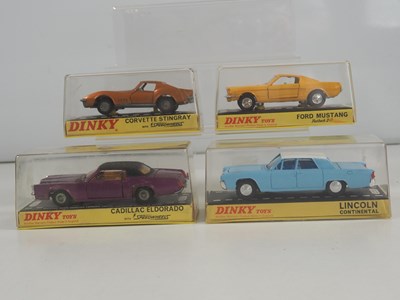 Lot 489 - DINKY - A group of four diecast American cars...