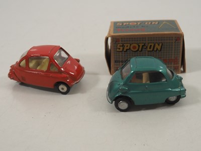 Lot 523 - A pair of vintage German bubble cars in 1:43...