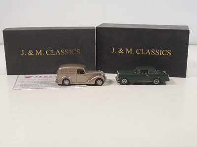 Lot 524 - A pair of J&M CLASSICS 1:43 scale white metal...