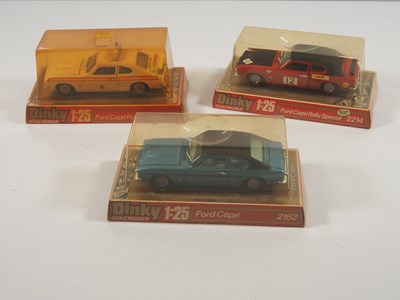 Lot 570 - A group of three DINKY 1:25 scale diecast Ford...